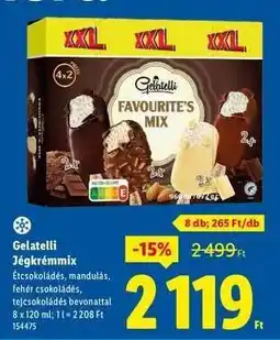 Lidl GELATELLI Jégkrémmix ajánlat