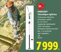 Lidl PARKSIDE Teleszkópos ágfűrész ajánlat