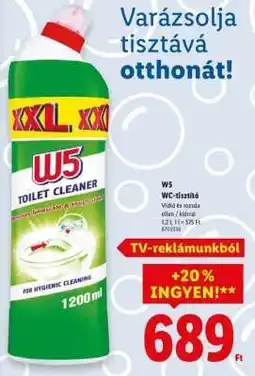 Lidl W5 WC-tisztító ajánlat