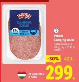 Lidl PIKOK Camping szelet ajánlat