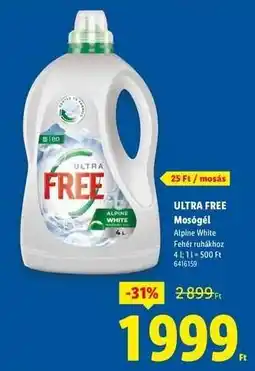 Lidl ULTRA FREE Mosógél ajánlat