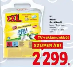 Lidl W5 Nedves tisztítókendő ajánlat