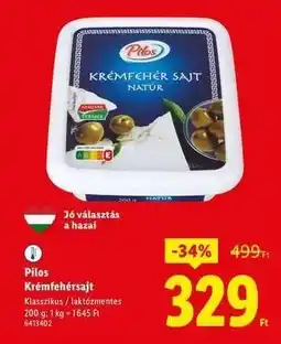 Lidl Pilos Krémfehérsajt ajánlat