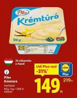 Lidl Pilos Krémtúró ajánlat