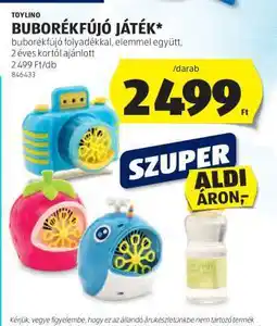 ALDI buborékfújó játék ajánlat
