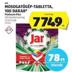 ALDI JAR MOSOGATÓGÉP-TABLETTA, 100 DARAB ajánlat