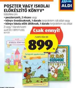 ALDI Poszter vagy iskolai előkészítő könyv ajánlat