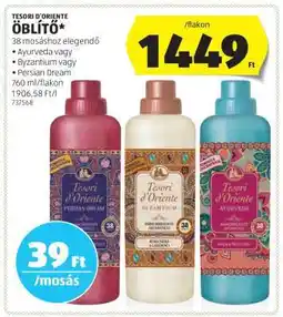 ALDI TESORI D’ORIENTE Öblítő ajánlat