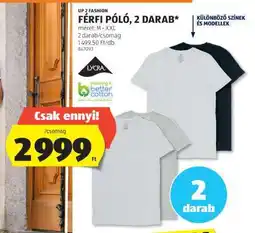 ALDI Férfi póló, 2 darab ajánlat