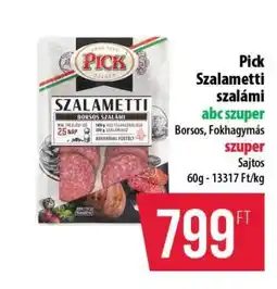 Coop Pick Szalametti szalámi ajánlat