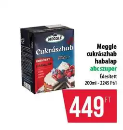 Coop Meggle cukrászhab habalap ajánlat
