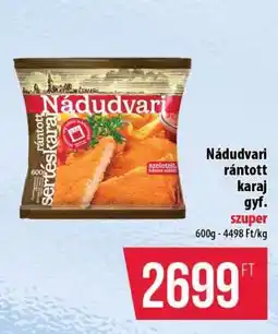 Coop Nádudvari rántott karaj gyf ajánlat