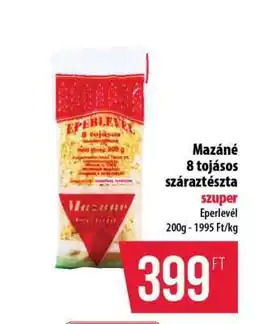 Coop Mazané 8 tojásos száraztészta ajánlat