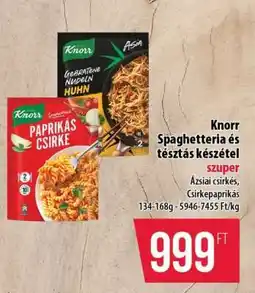 Coop Knorr Spaghetteria és tésztás készétel ajánlat