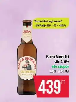 Coop Birra Moretti ajánlat