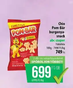 Coop Chio Pom-Bär burgonyasnack ajánlat