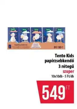 Coop Tento Kids papírzsebkendő ajánlat