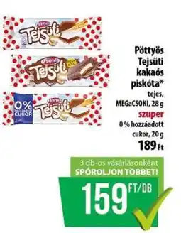 Coop Pöttyös Tejsüti kakaós piskóta ajánlat