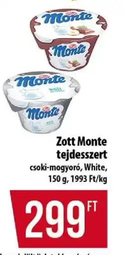 Coop Zott Monte Tejdesszert ajánlat