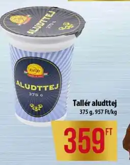 Coop Tallér aludttej ajánlat