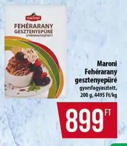 Coop Maroni Fehérarany gesztenyepüré ajánlat