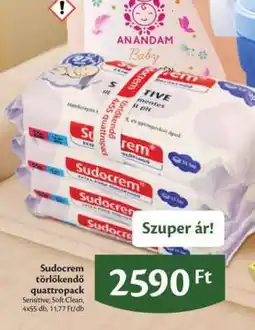 EcoFamily Sudocrem törlőkendő quattropack ajánlat