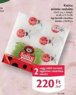 EcoFamily Katica mintás szalvéta ajánlat
