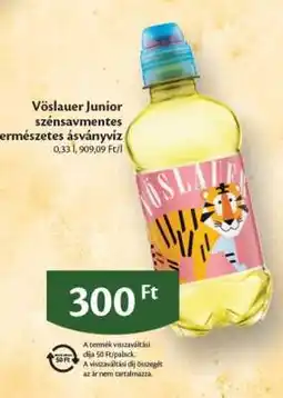EcoFamily Vöslauer Junior szénsavmentes természetes ásványvíz ajánlat