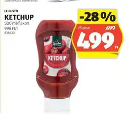 ALDI Le Gusto Ketchup ajánlat