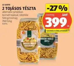 ALDI LE GUSTO 2 TOJÁSOS TÉSZTA ajánlat