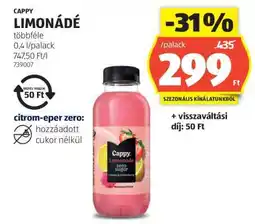 ALDI CAPPY Limonádé ajánlat
