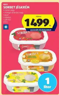 ALDI MUCCI SORBET JÉGKRÉM ajánlat