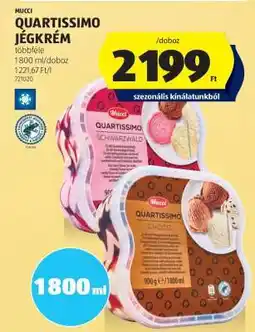ALDI MUCCI QUARTISSIMO JÉGKRÉM ajánlat