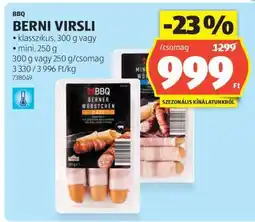ALDI BBQ BERNI VIRSLI ajánlat
