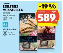 ALDI SZARVASI Szeletelt mozzarella ajánlat