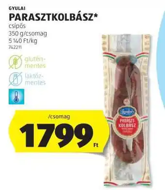 ALDI Gyulai Parasztkolbász ajánlat