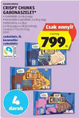 ALDI GOLDEN BRIDGE CRISPY CHUNKS GABONASZELET ajánlat