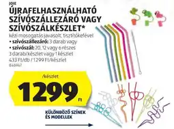 ALDI Újrafelhasználható szívószállezáró vagy szívószálkészlet ajánlat