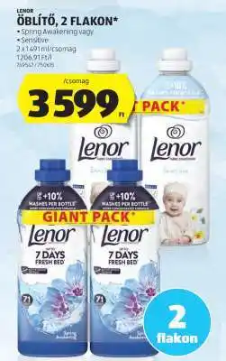 ALDI Lenor Öblítő, 2 flakon ajánlat