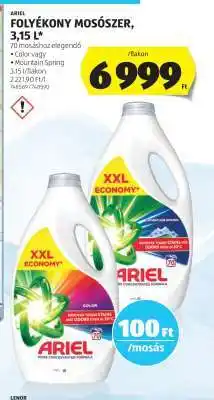 ALDI ARIEL FOLYÉKONY MOSÓSZER, 3,15 L ajánlat