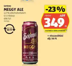 ALDI Soproni Meggy Ale ajánlat