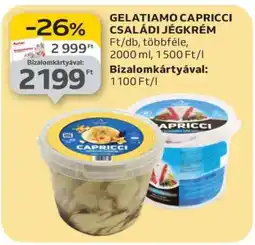 Auchan Gelatiamo Capricci Családi Jégkrém ajánlat