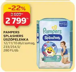 Auchan Pampers Splashers Úszópelenka ajánlat