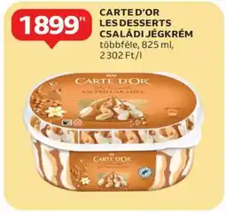 Auchan Carte d'Or Les Desserts Családi Jégkrém ajánlat