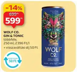 Auchan WOLF CO. GIN & TONIC ajánlat