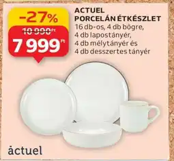 Auchan ACTUEL PORCELÁN ÉTKÉSZLET ajánlat
