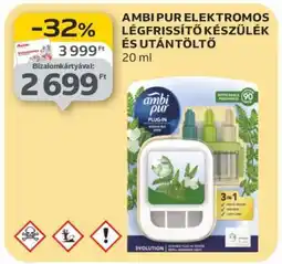 Auchan AMBI PUR ELEKTROMOS LÉGFRISSÍTŐ KÉSZÜLÉK ÉS UTÁNTÖLTŐ ajánlat