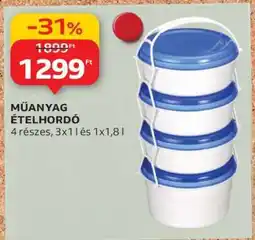 Auchan MŰANYAG ÉTELHORDÓ ajánlat