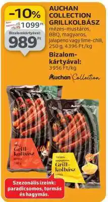 Auchan AUCHAN COLLECTION GRILLKOLBÁSZ ajánlat