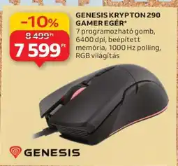 Auchan GENESIS KRYPTON 290 GAMER EGÉR ajánlat